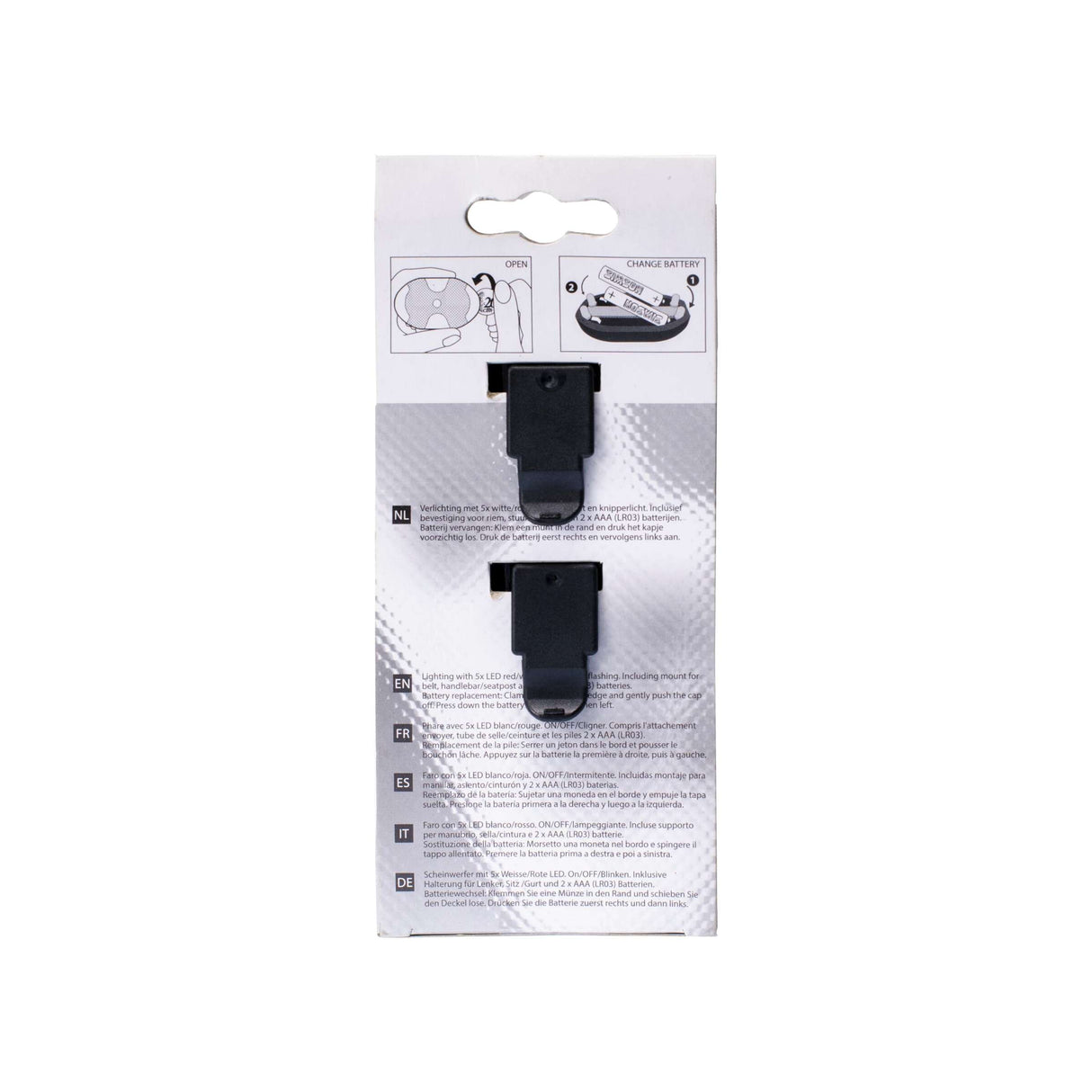 lighting set battery led black red