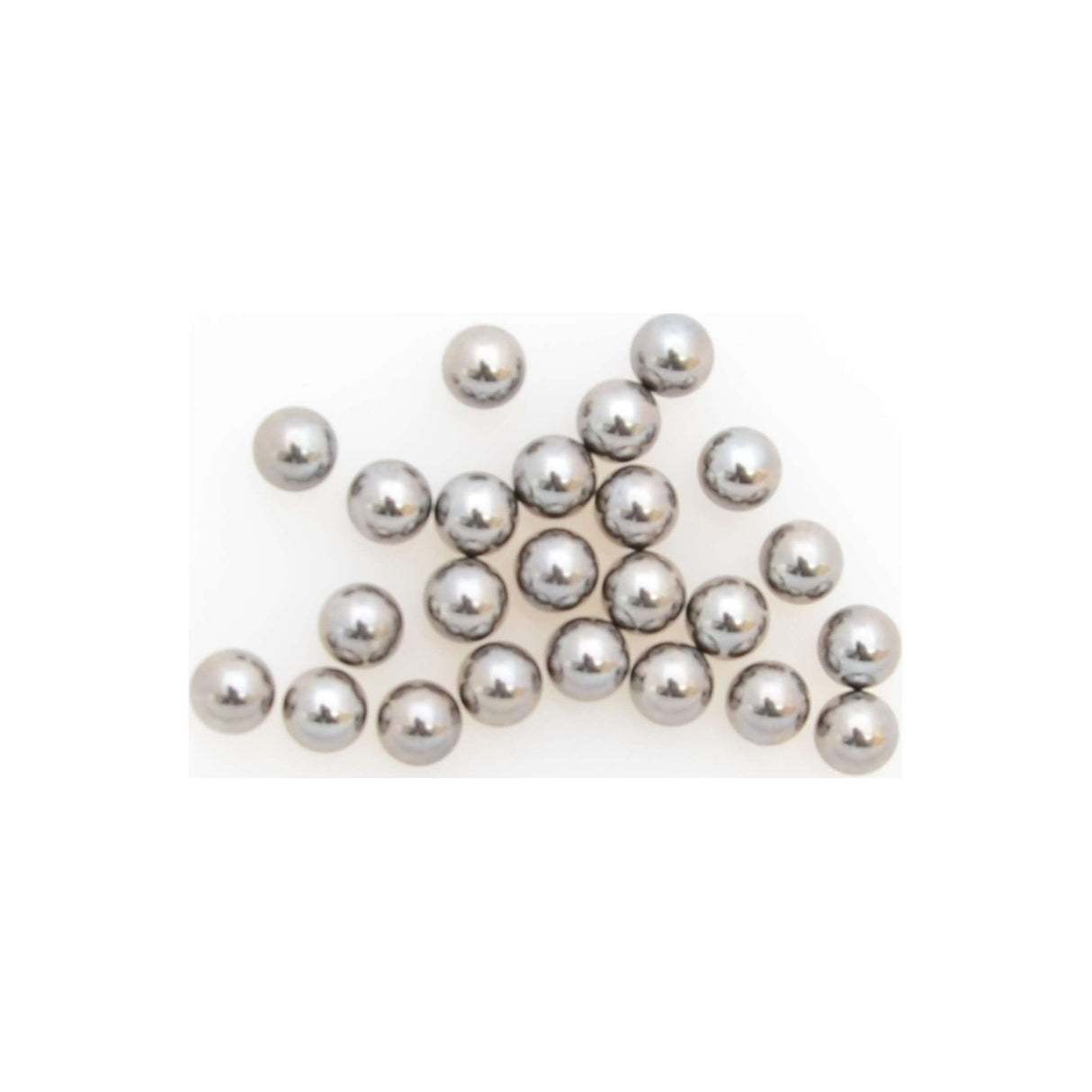 Bullets 1 4 inch silver 24 pieces