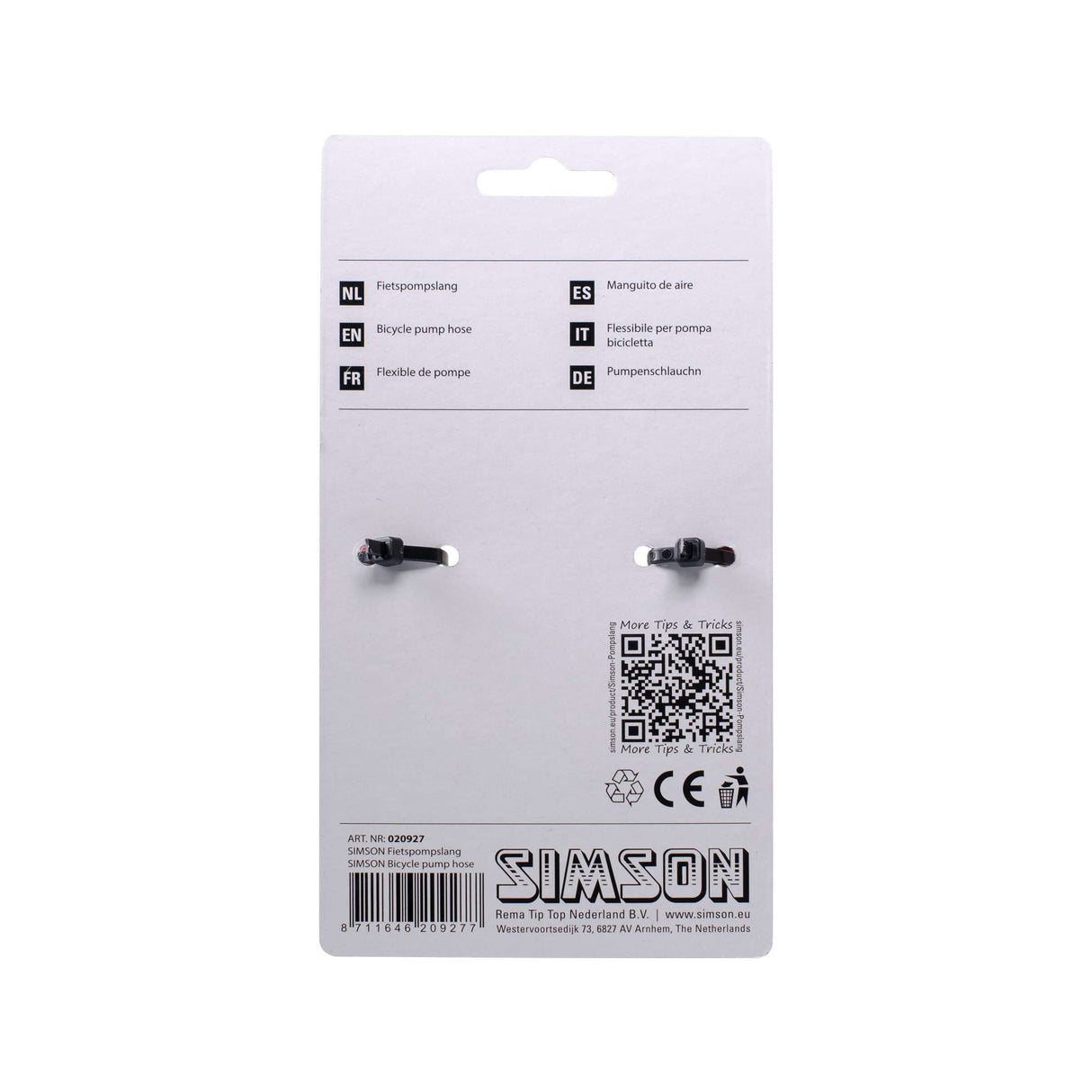 Simson Pomp hose Jumbo Red on Card