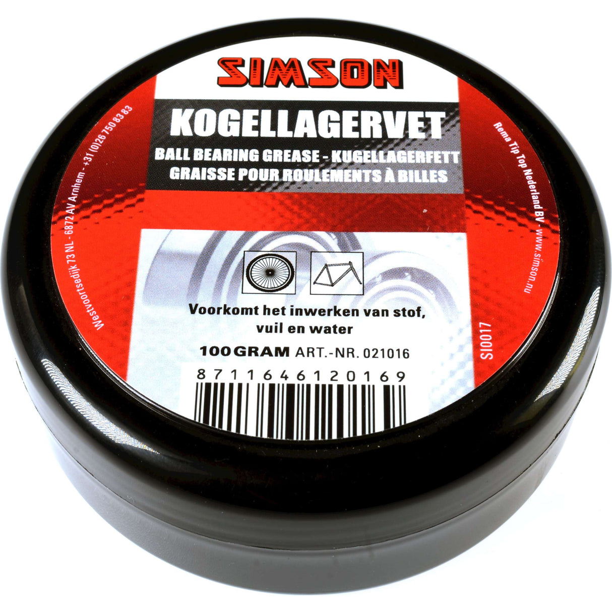 Simson Kogellagen Fat Black