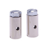 screw nipples 15 x 8 mm silver 2 pieces