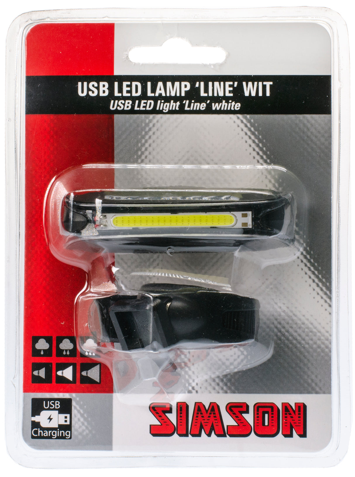 Simson USB LED -lampelinje hvit 20 led 8 lux
