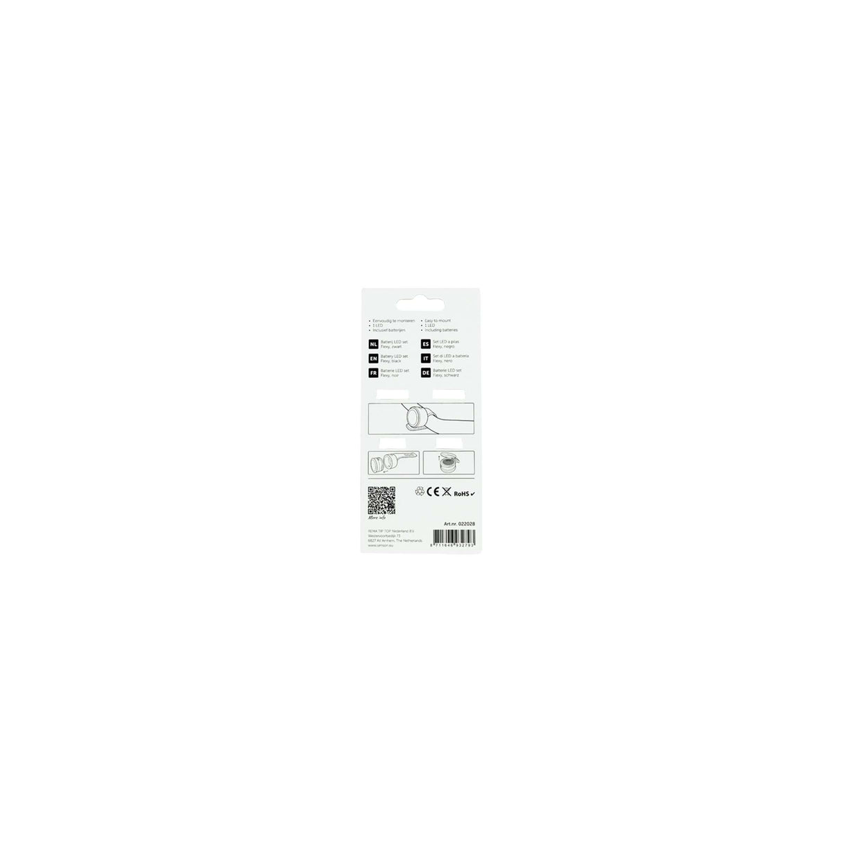 Lighting set Simson 'Flexy' LED set - Black