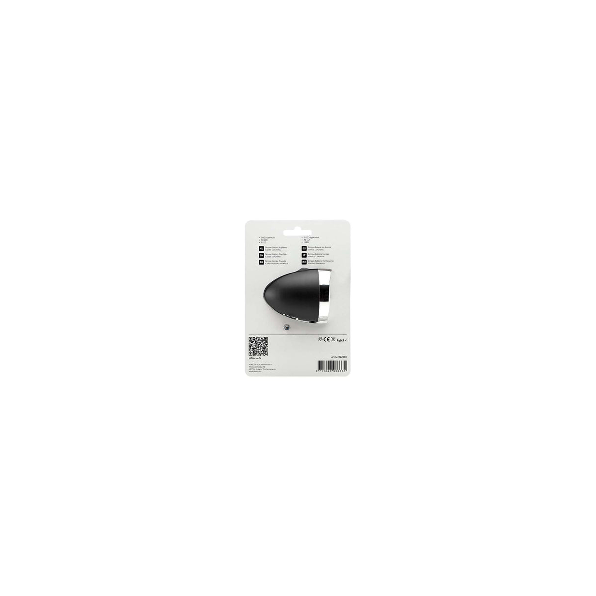 Simson Headlight Luxurious Classic 30Lux Black