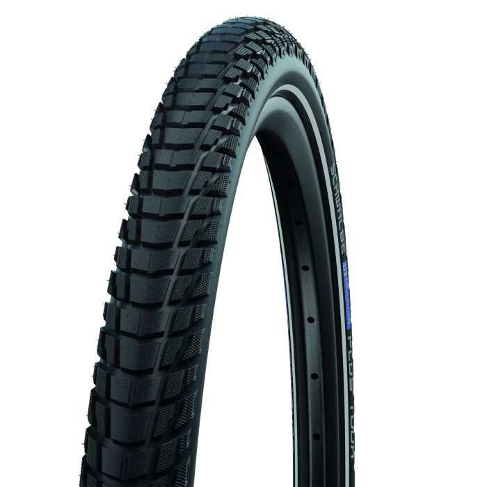 Schwalbe marathon plus tour - wired - addix - smartguard - 700x35c - black + reflex