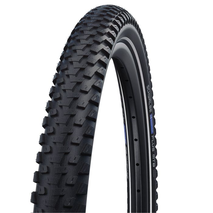 Schwalbe marathon plus mtb 29x2,25 (57-622) kablet ytelseslinje addix svart+refleks