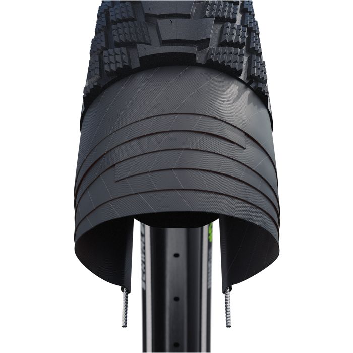 Snímač Schwalbe - drátový - addix e - super obrana - 20x2,35 - černý + reflex