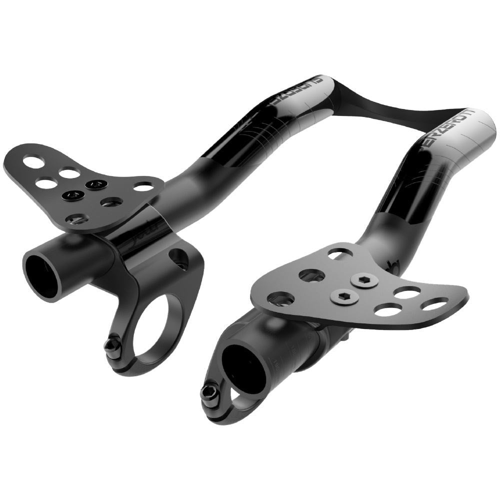 Deda Clip-on Superzero TT Extensions, 190 mm, črna ano