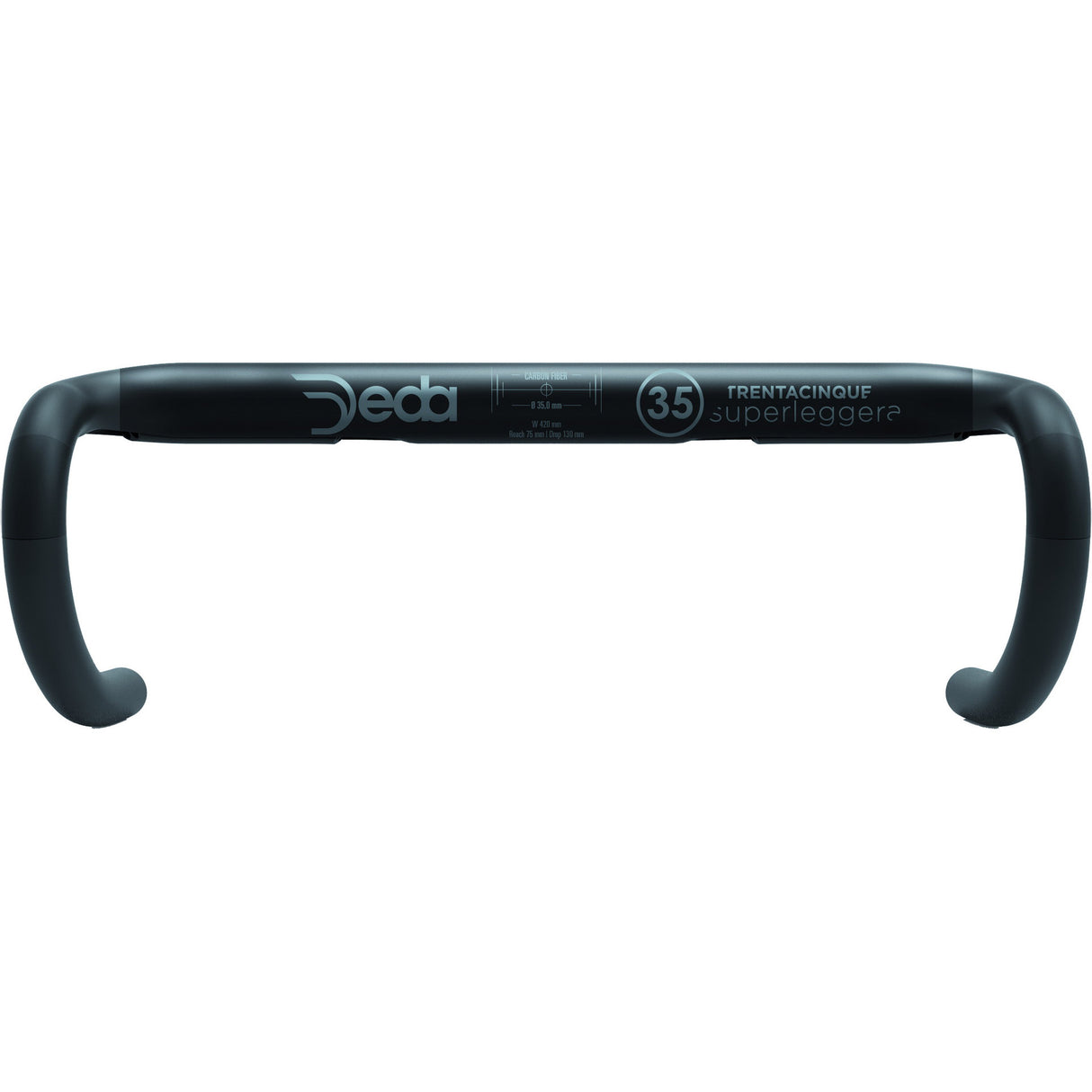 Deda Lenkung Bend Superleggera 35 Kohlenstoff 42 cm POB