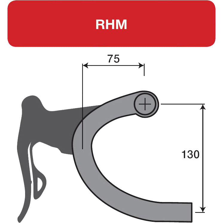Dedacciai deda styring Bend Zero2 DCR POB RHM-EVO 40CMB B (38 cm C C)