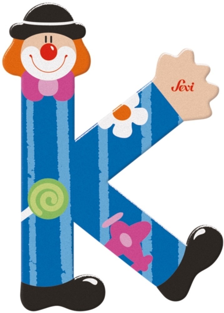 Sevi letter clown k: 10 cm (81747)