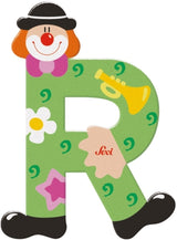 Sevi letter clown r: 10 cm (81754)