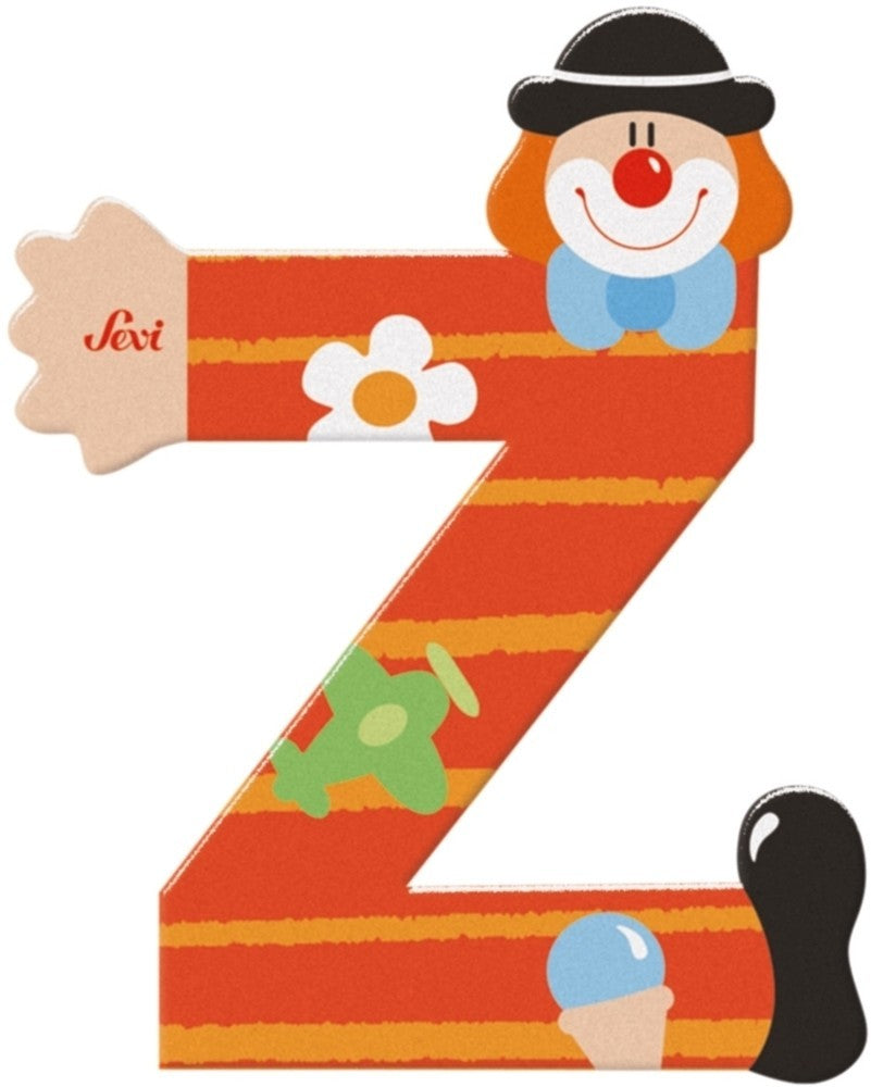 Sevi letter clown z: 10 cm (81762)
