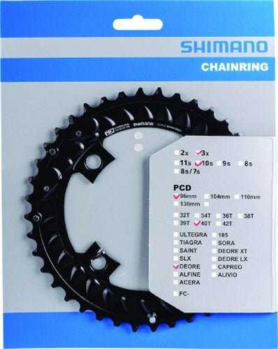 Shimano chainring Deore 10S 40T BCD 96mm Y1WC98020 M6000