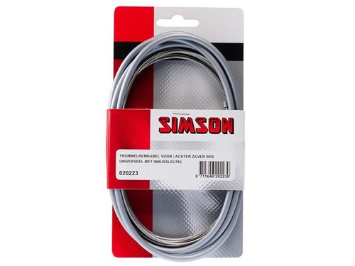 Zestaw kabla hamulca bębnowego Simson z tyłu