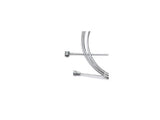 Freno de tambor de cable de interior 2200 mm de plata