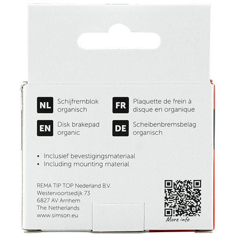 Simson disc brake pads organic shimano tektro