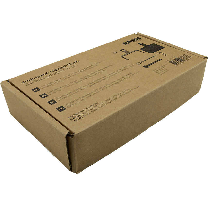 Simson disc brake pads organic shimano tektro bulk (25 sets)