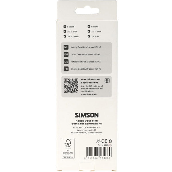 Simson chain derailleur 9s hg