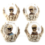 Skull Snow Globe i skelett