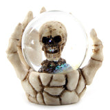 Skull Snow Globe i skelett