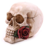Crâne avec des roses d'accessoire à domicile