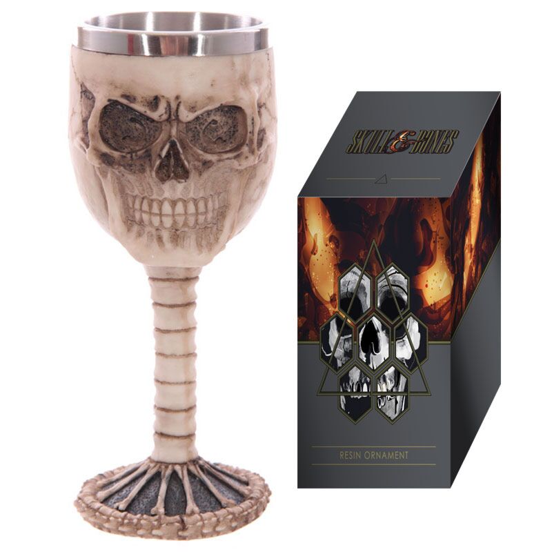 Schädel backbone dekorativen Chalice
