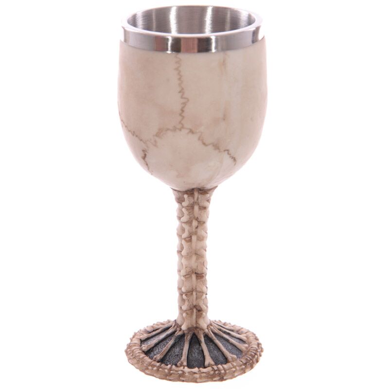 Schädel backbone dekorativen Chalice