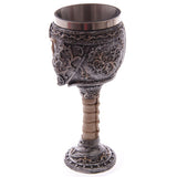 Warrior skull gothic decorative chalice