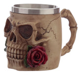 Patatine decorative con rose di cranio