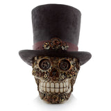 Skulla w stylu parowym z akcesorium domowym Top Hat