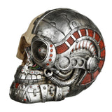 Skulla w stylu punkowym z pół robotów głowa akcesorium domowego