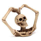 Skull and skeleton arms heart home accessory