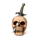 Calavera perforando con espada
