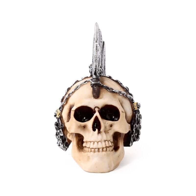 Calavera punk con cuchillos de cadena Hankam