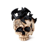 Skull with bats inside