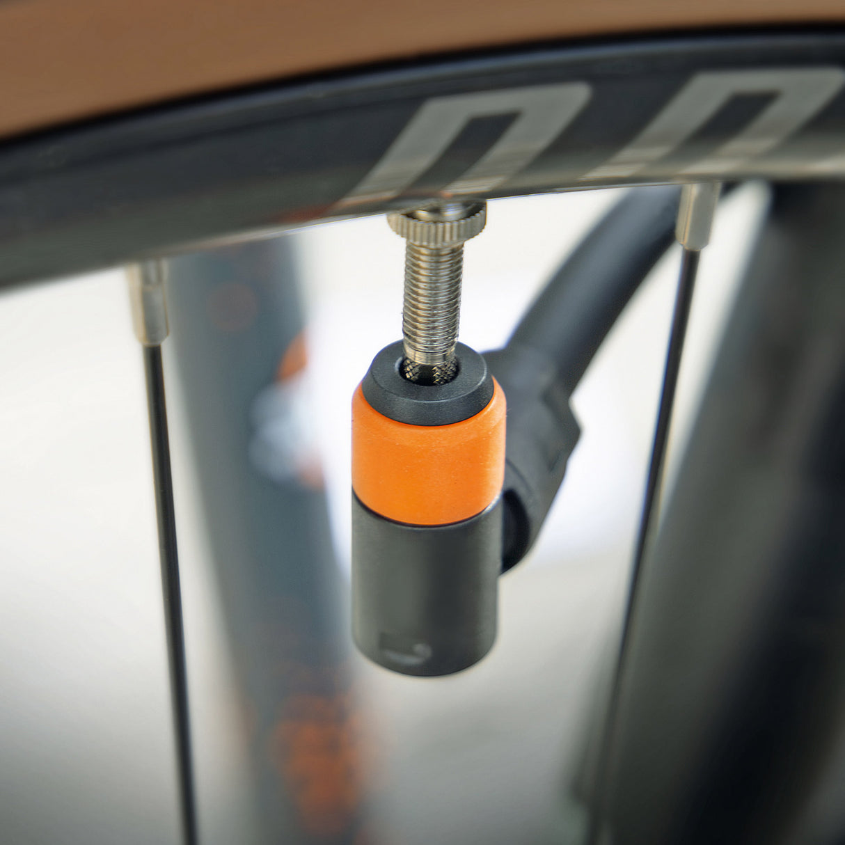 Sks vloerpomp aircompressor clic tec 10.0 10bar zw oranje