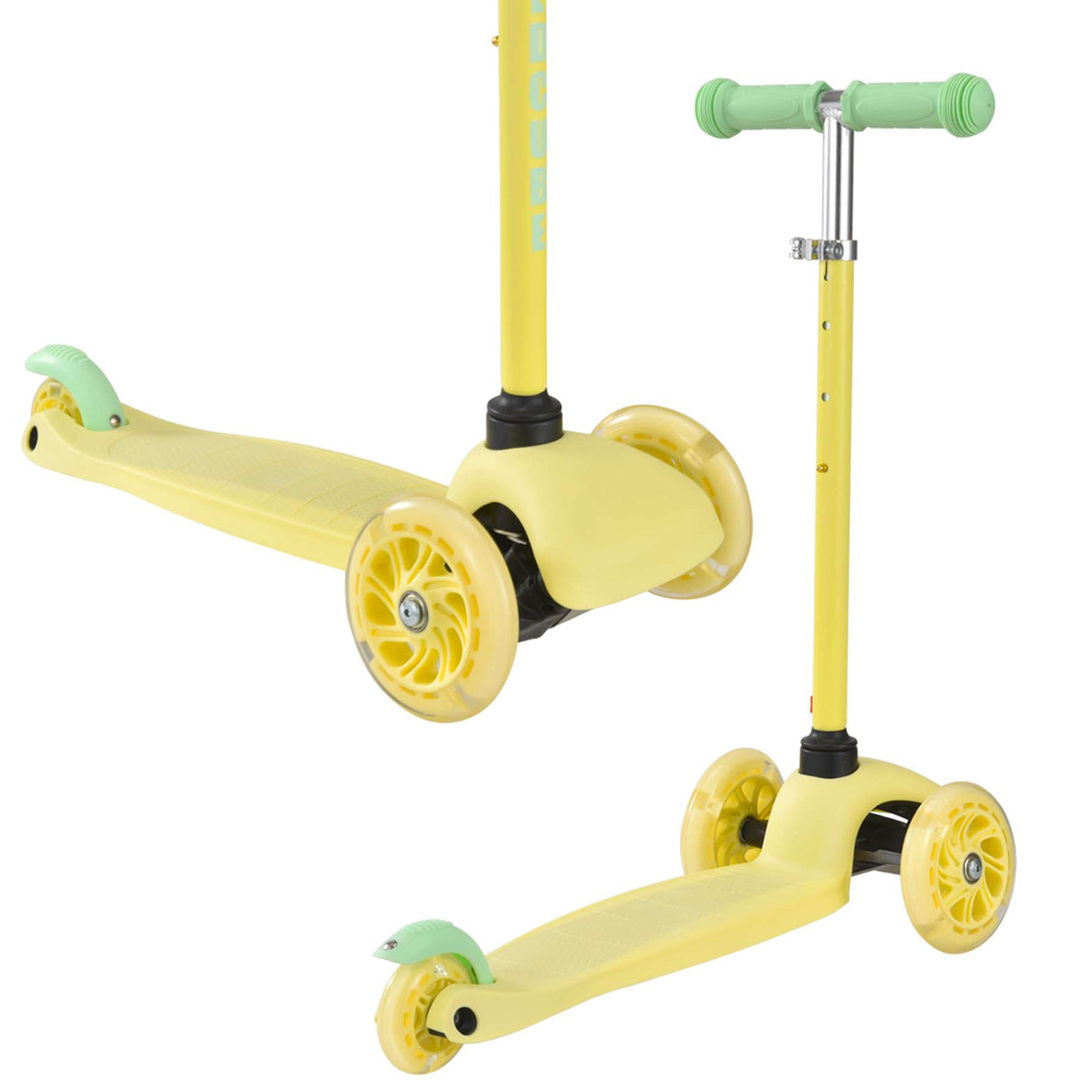 Boldcube teeny trehjulet scooter - gul