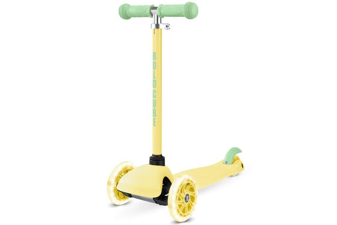 Boldcube teeny trehjulet scooter - gul