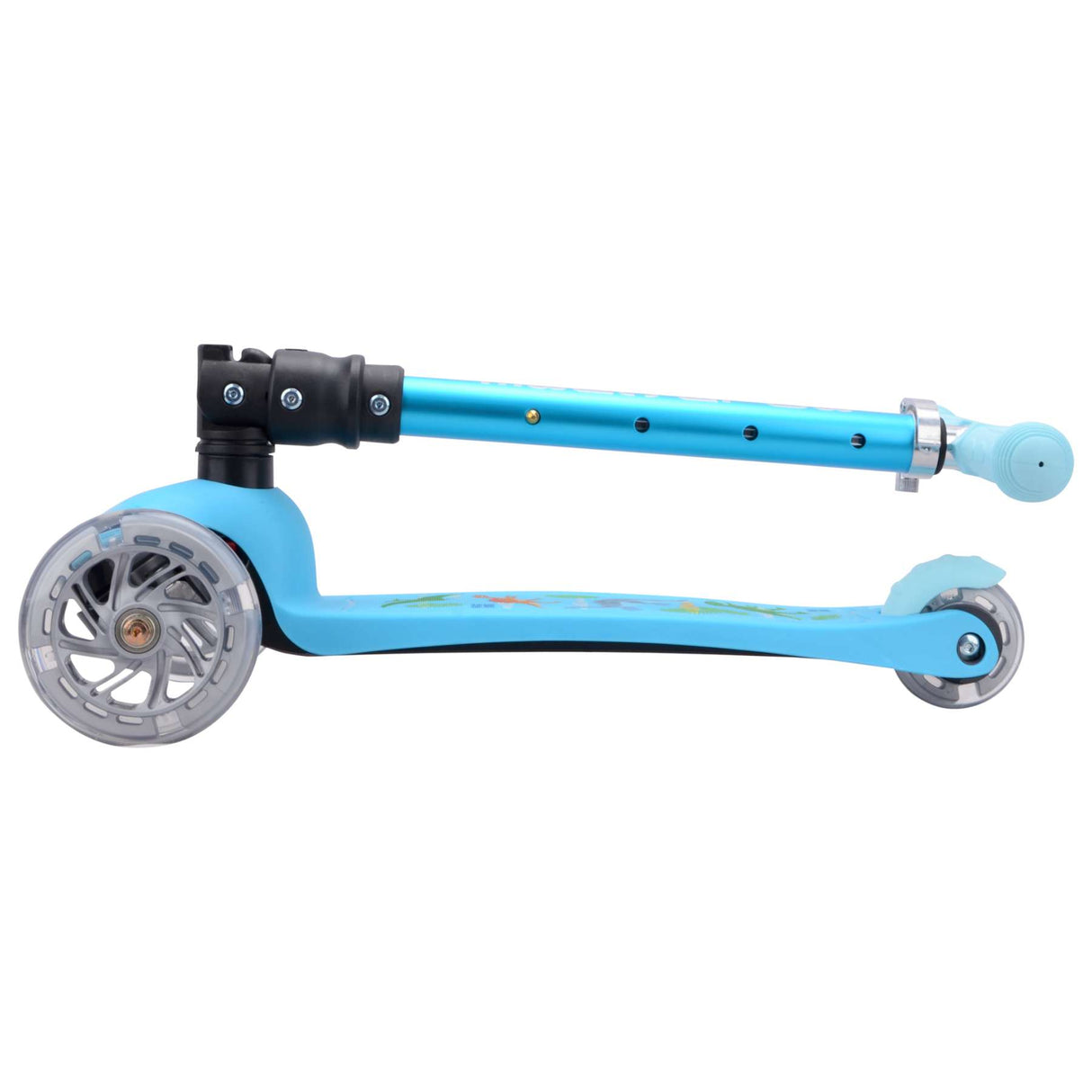 Boldcube Teeny Fold dreirädriger Roller – Dinosaurierblau