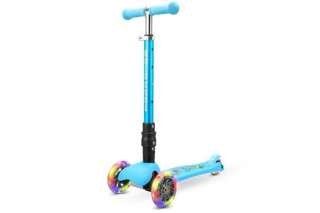 Boldcube Teeny Fold dreirädriger Roller – Dinosaurierblau
