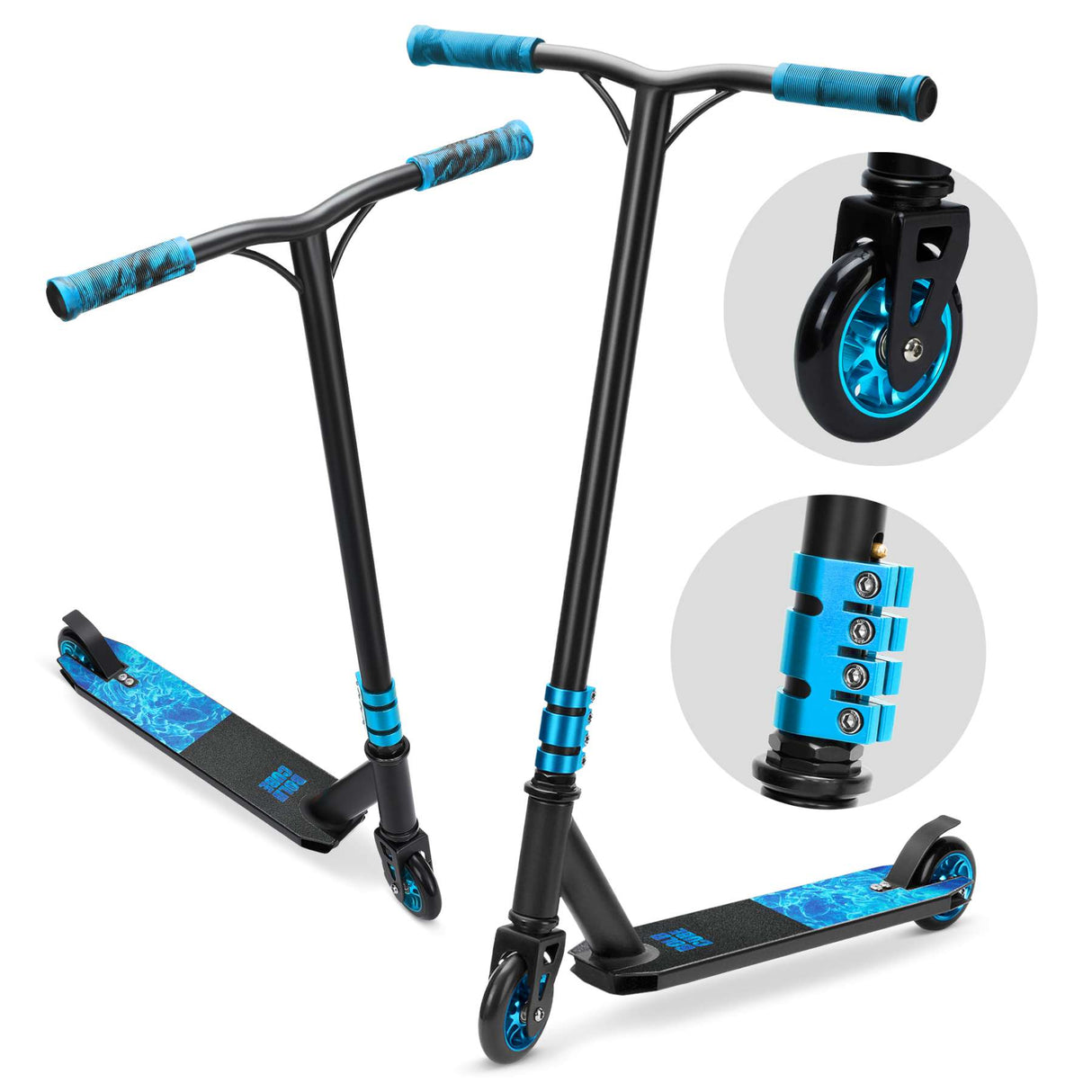 Deluxe kaskaderski skuter Boldcube - cyan