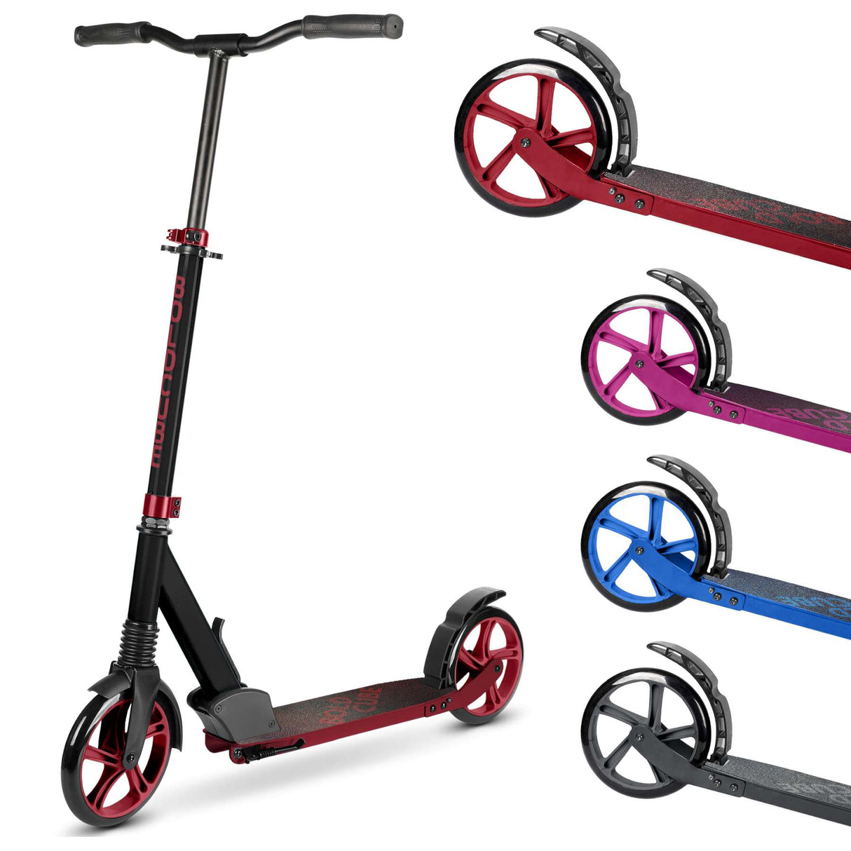 Boldcube big 2-wheel scooter - bordeaux