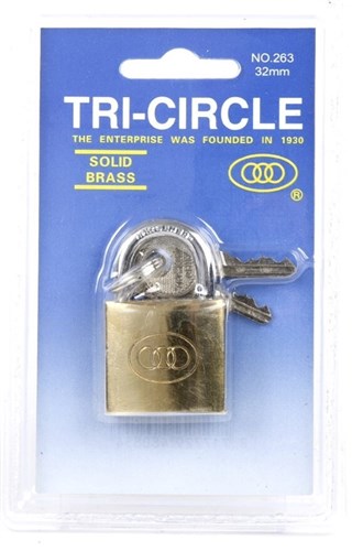 ReMatiptop Tri Circle Padlock 30 mm