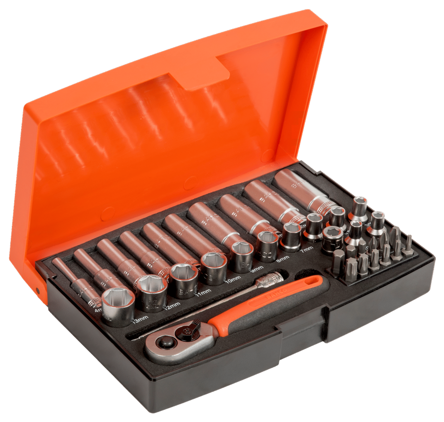 Bahco dopsleutelset 1 4 lang