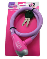 Minnie mouse cable lock purple pink