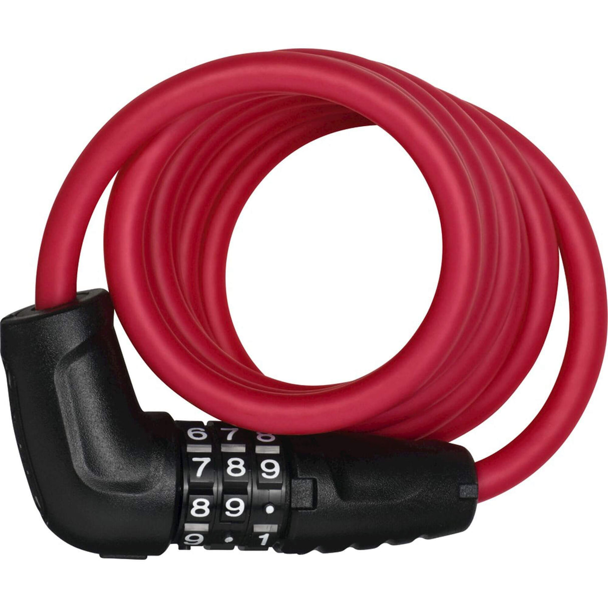 „Abus“ numeris spiralės kabelio užraktas 150 cm raudonas
