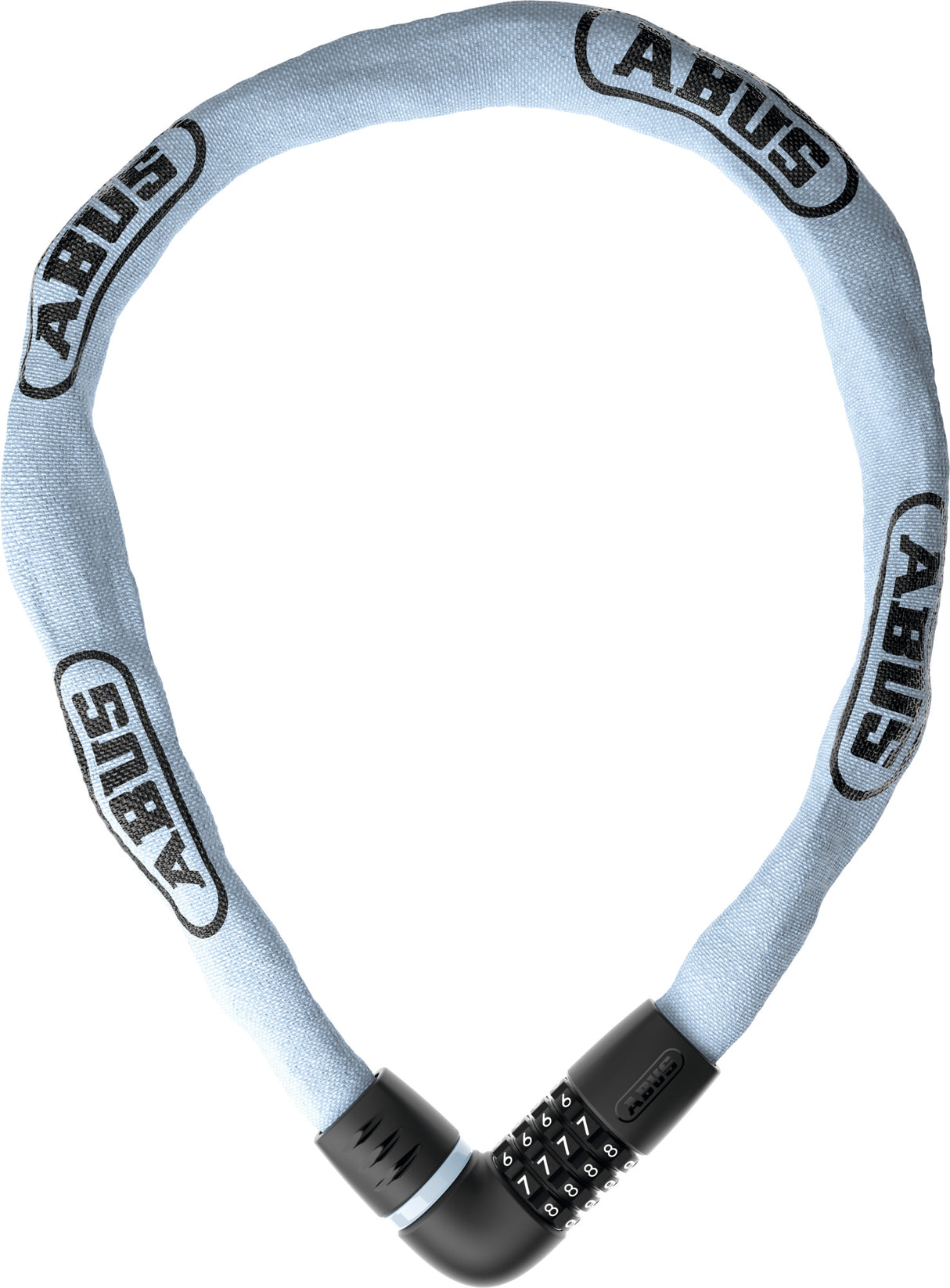 Abus kettingslot code tresor 6807c 110 light blue