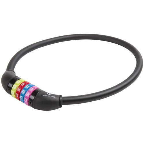 M-Wave M-Wave Number Lock Lock Silikon Black 65cm12mm