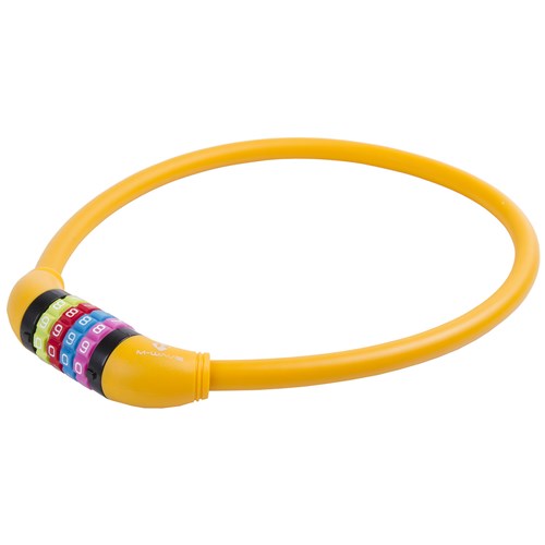 M-wave number kabelový zámek silikon Oranje 65cm12mm